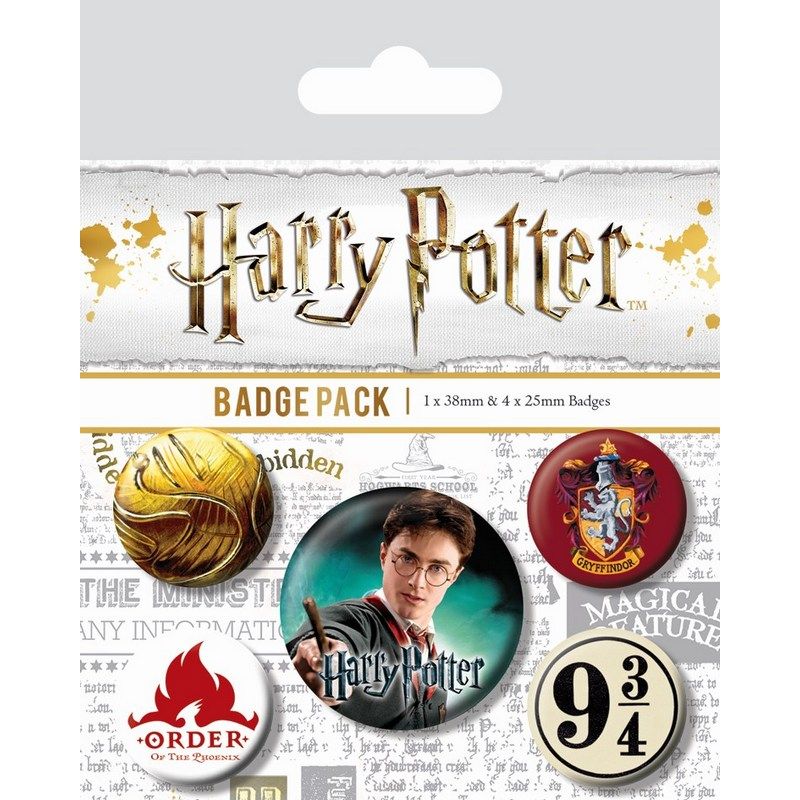 Pyramid International - Harry Potter Gryffindor Badge Pack - 5pcs