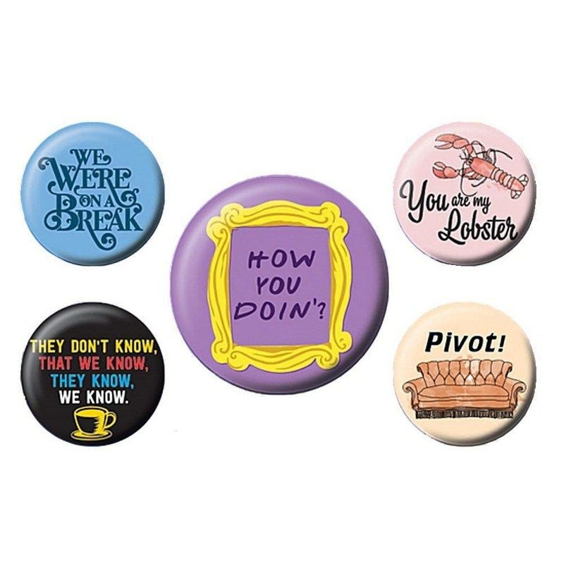 Pyramid International - Friends Quotes Badge Pack - 5pcs