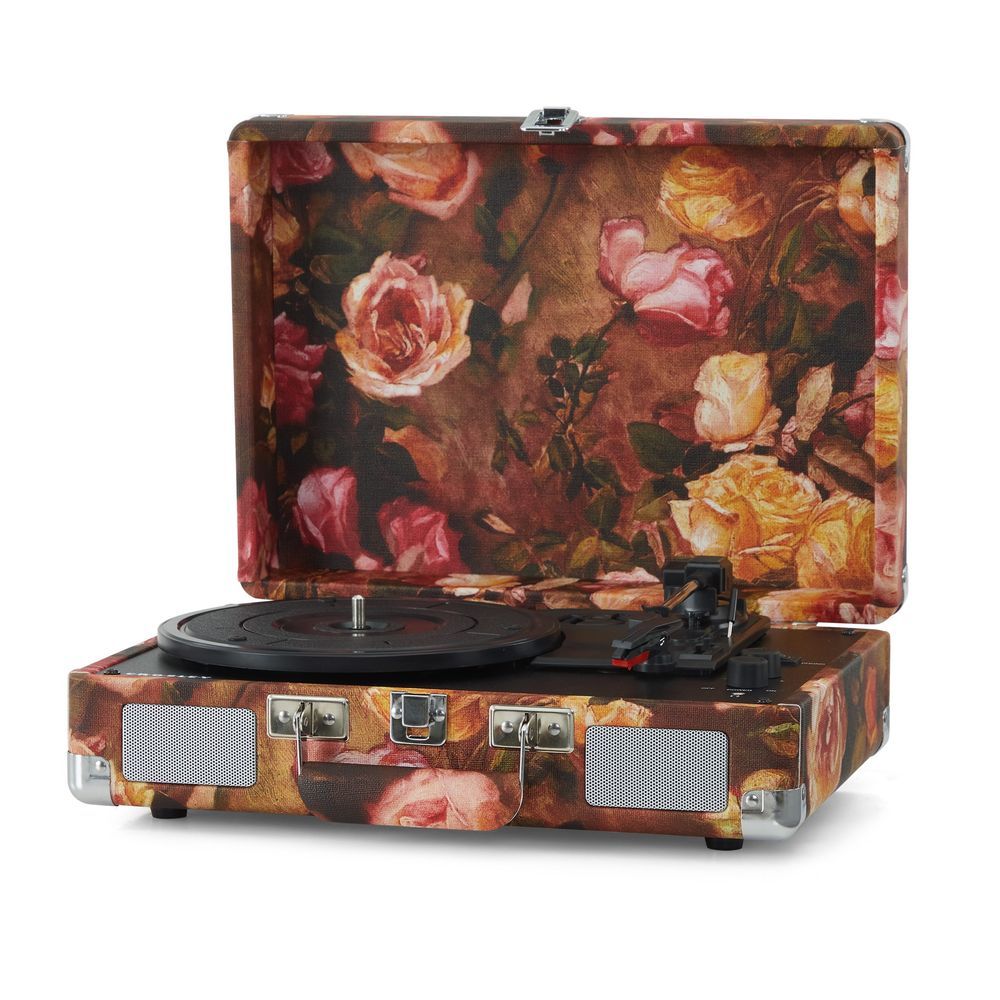 Crosley - Cruiser Plus Portable Turntable W/ Bluetooth In/Out - Floral