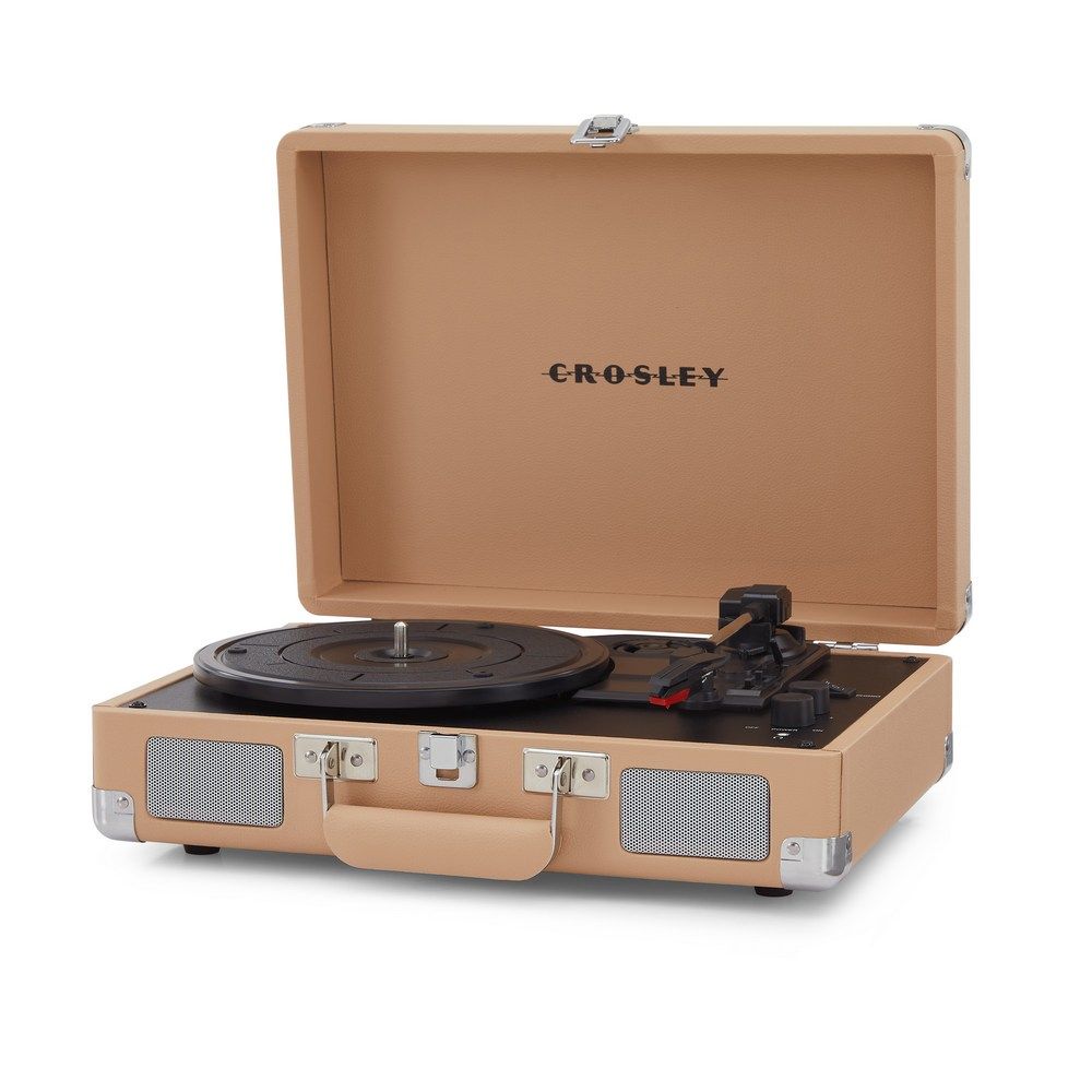 Crosley - Cruiser Plus Portable Turntable W/ Bluetooth In/Out - Light Tan