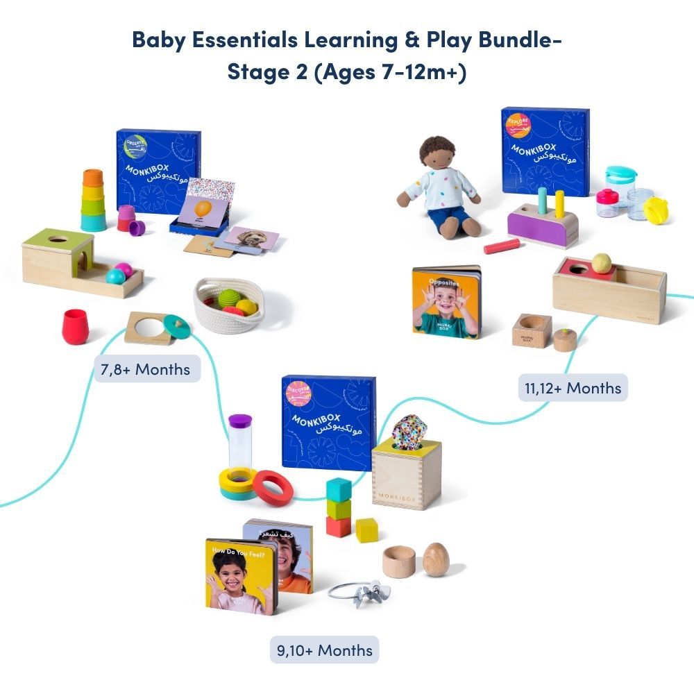 MonkiBox - Baby Essentials Learning & Play Bundle - Stage 2