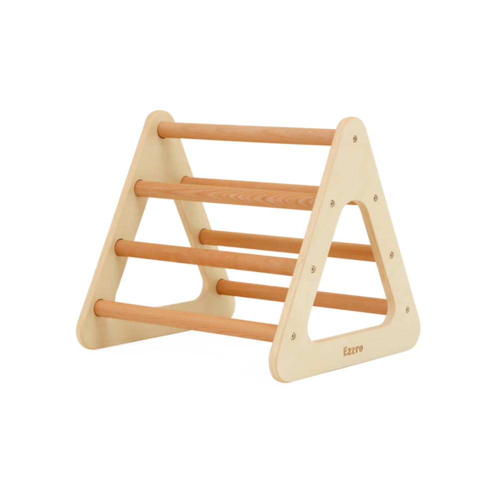 Ezzro - Mini Toddler Pikler Climbing Triangle - Natural