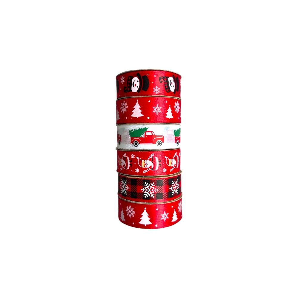 Doodle Kiddo - Christmas Gift Wrapping Ribbon Set - 6 Pcs