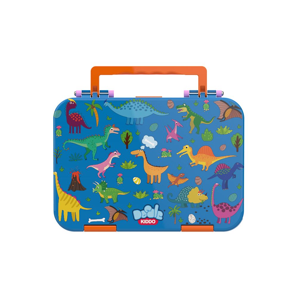 Doodle Kiddo - 4 Compartment Bento Lunch Box - Dinosaur