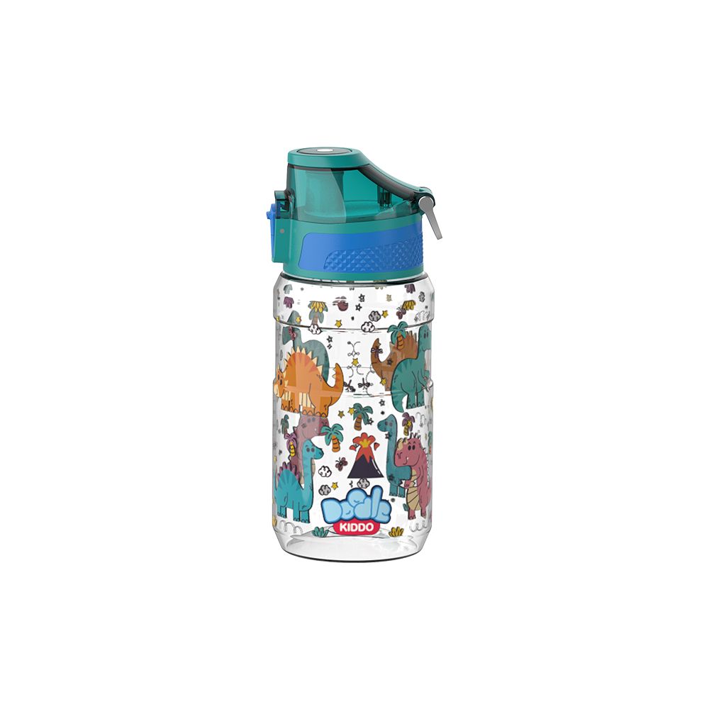 Doodle Kiddo - Plastic Water Bottle - Dinosaur - 540 ml