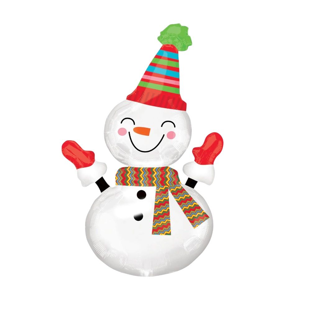 Doodle Kiddo - Decorative Snowman Christmas Balloon - 101 cm