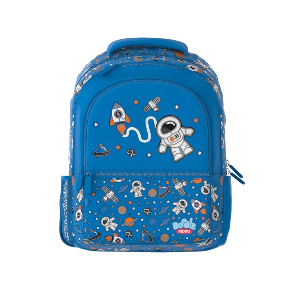 Doodle Kiddo - Space Themed School Backpack - Blue - 16.5-inch