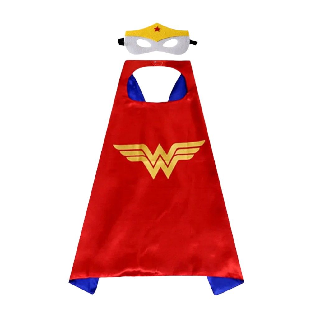 Doodle Kiddo - Wonder Woman Cape & Mask Halloween Costume