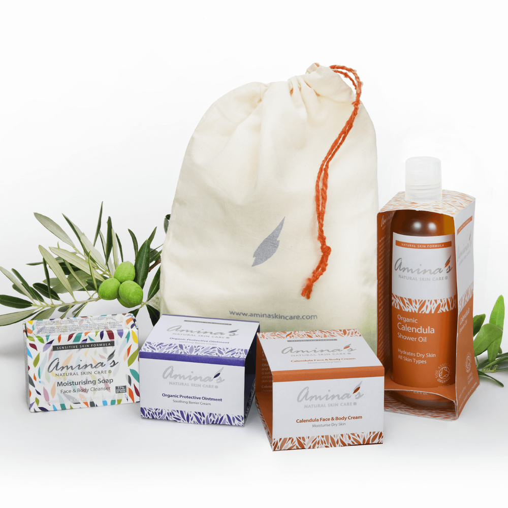 Amina's Natural Skin Care - Dry And Dehydrated Skin Care Routine Kit