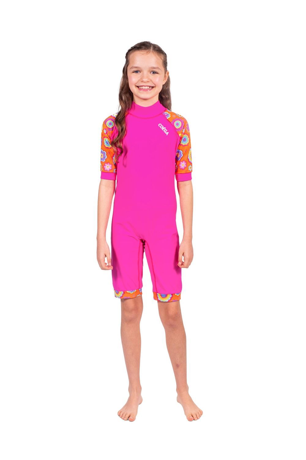 Coega Sunwear - Girl's Swimsuit - Pink Orange Groovy