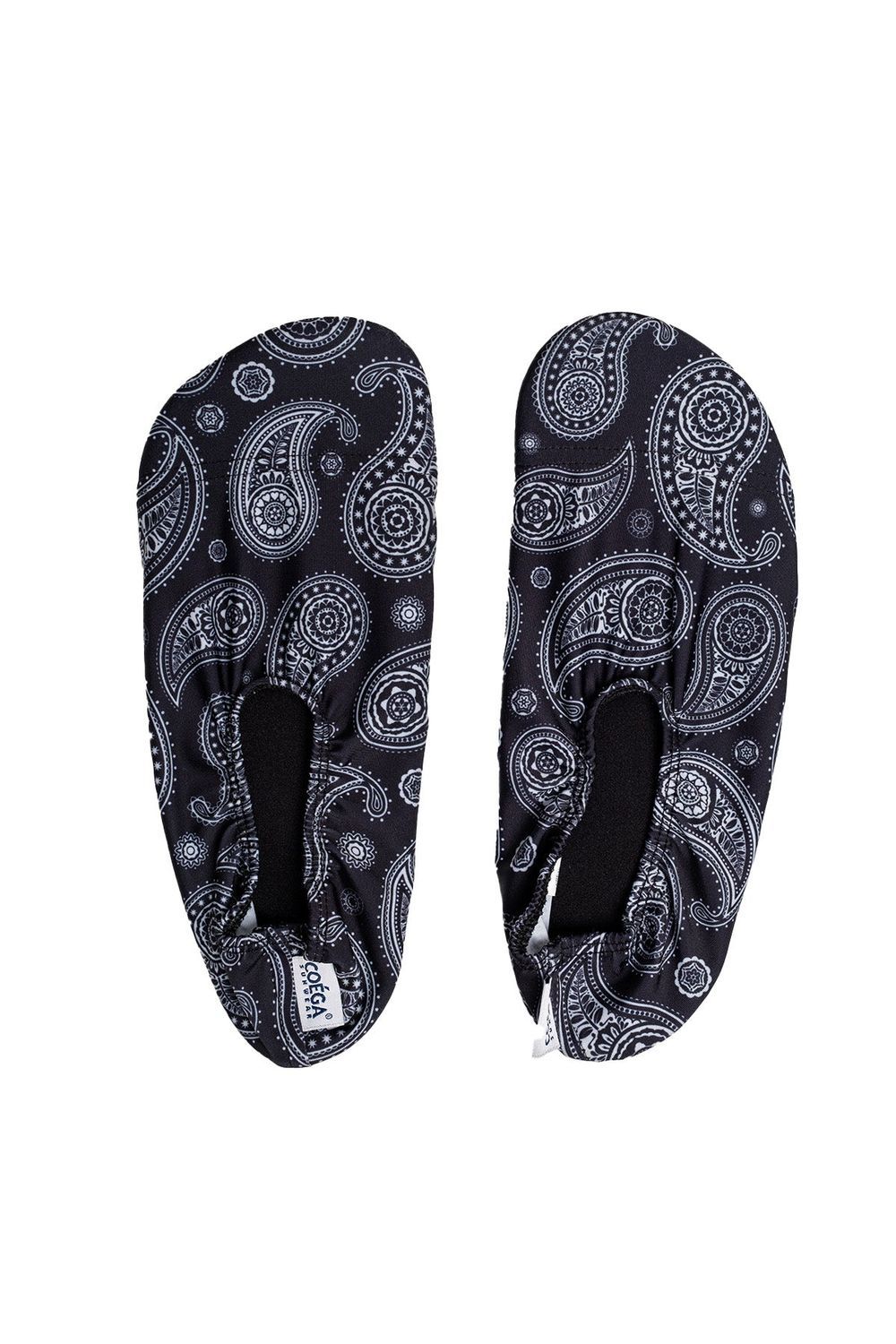 COEGA Sunwear - Pool & Beach Shoes-AOP - Nero Paisley