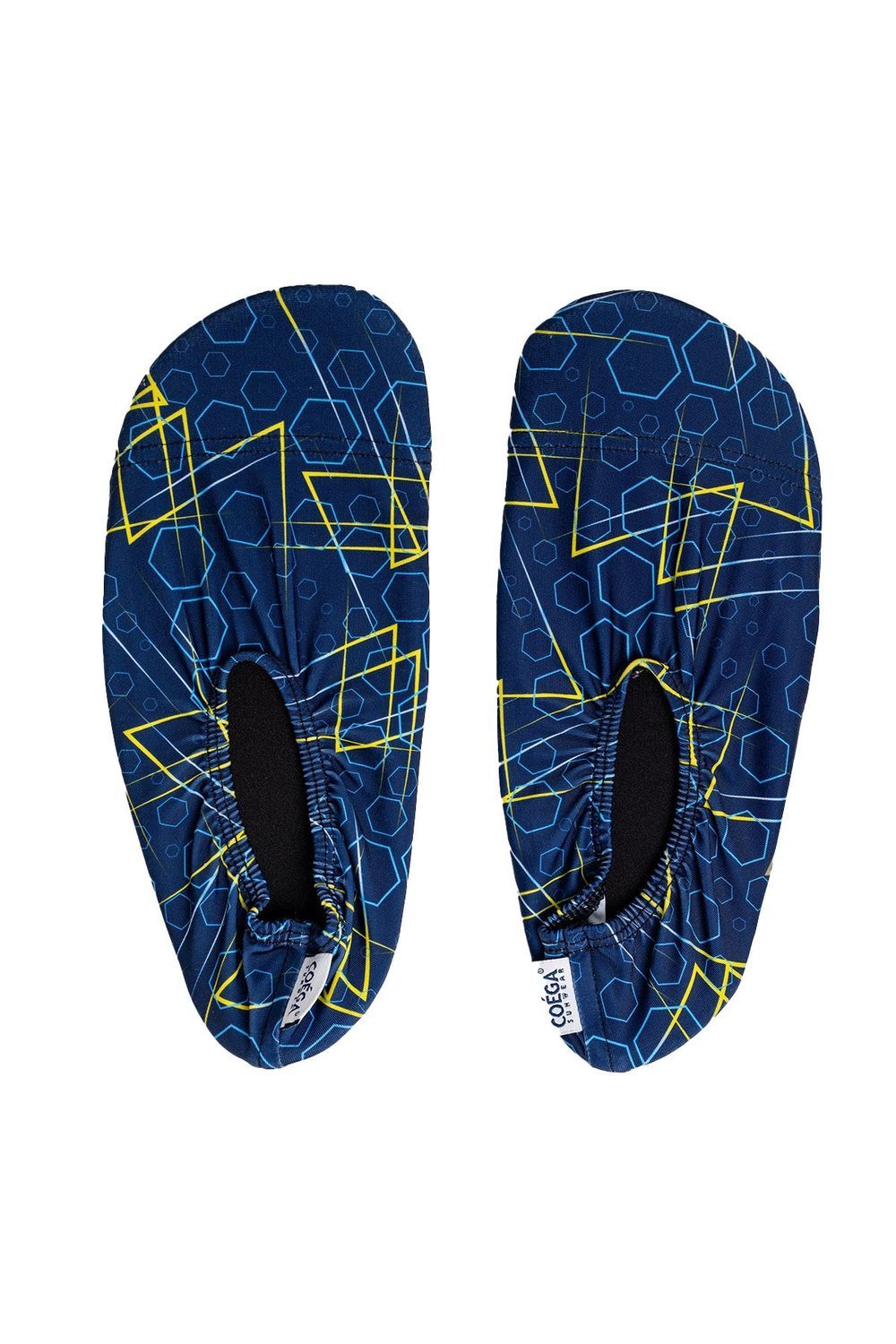 COEGA Sunwear - Boys Pool Shoes - Navy Geometric