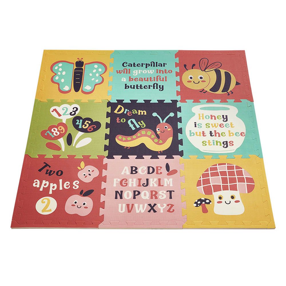 Babycare - Splicing Play Mat - Pink/Multi