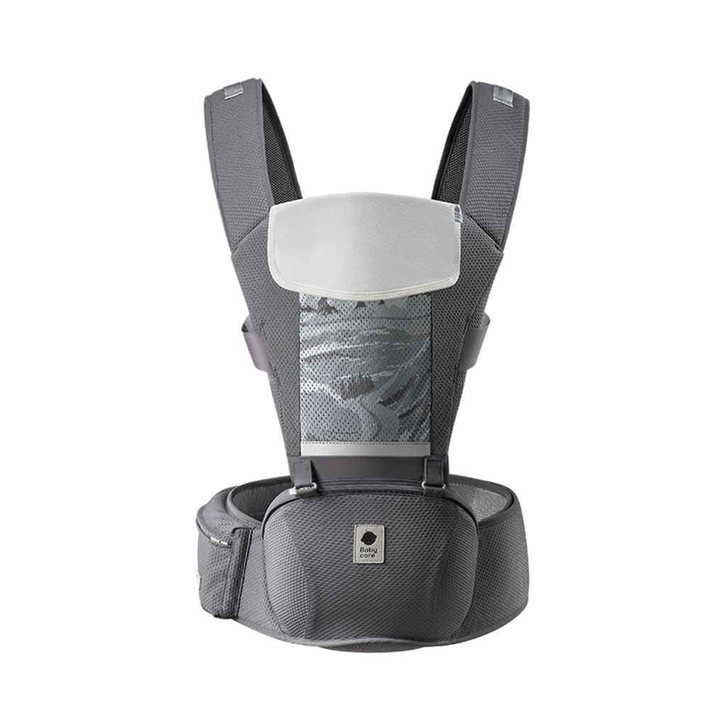 Babycare - Lightweight & Breathable Carrier With Hip Seat - Gray