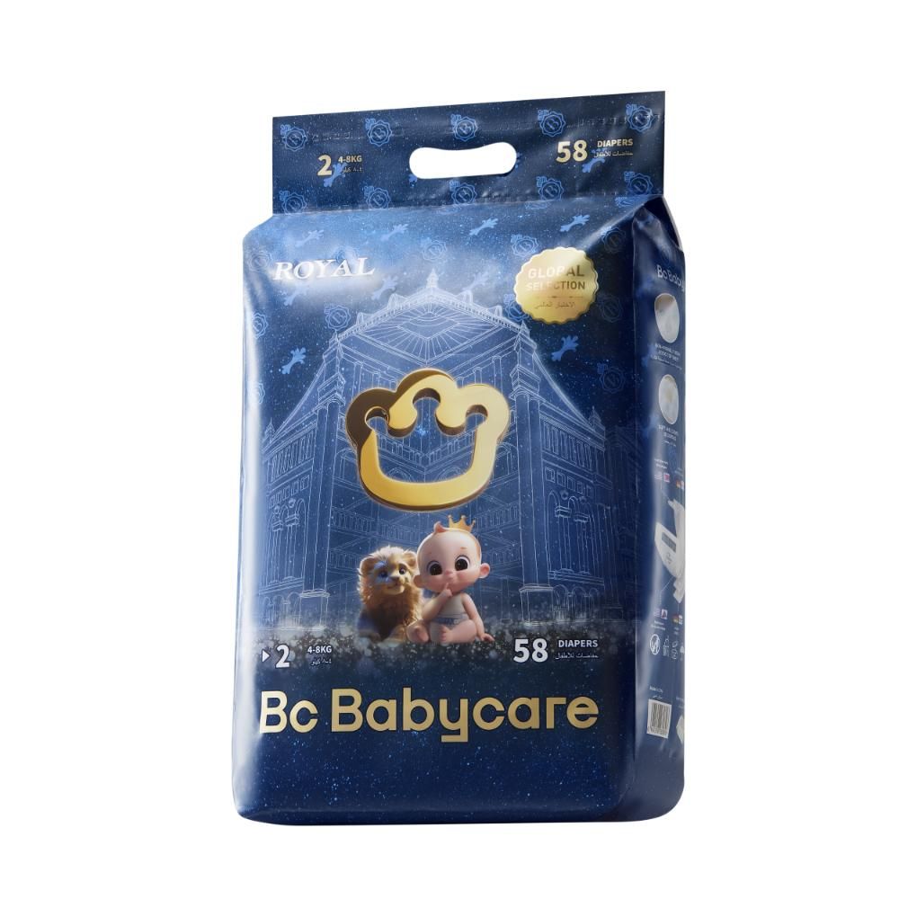 Babycare - Royal Baby Diapers - Size 2 - 4-8 kg - 58 Pcs