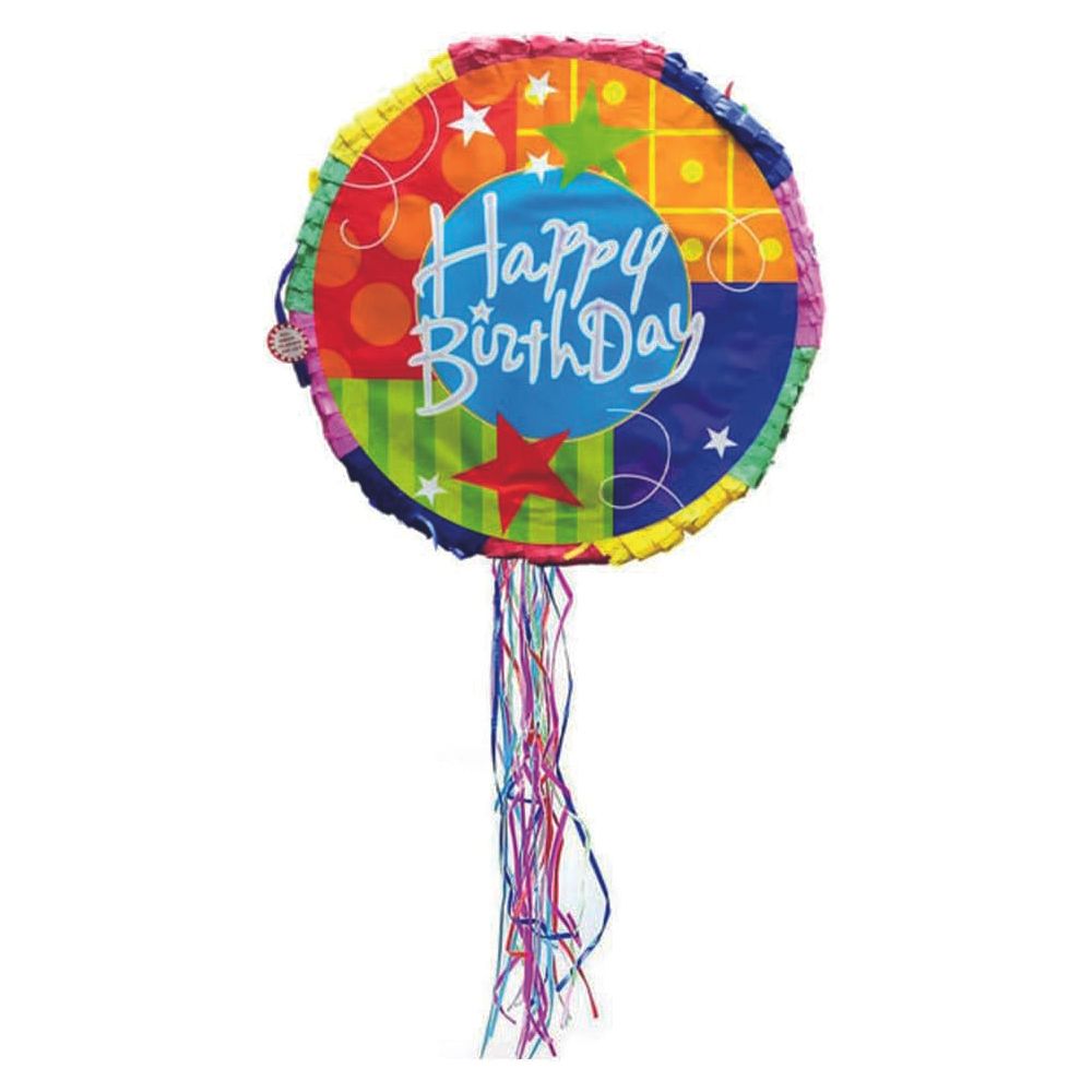 BrainGiggles - Colorful Happy Birthday Pinata