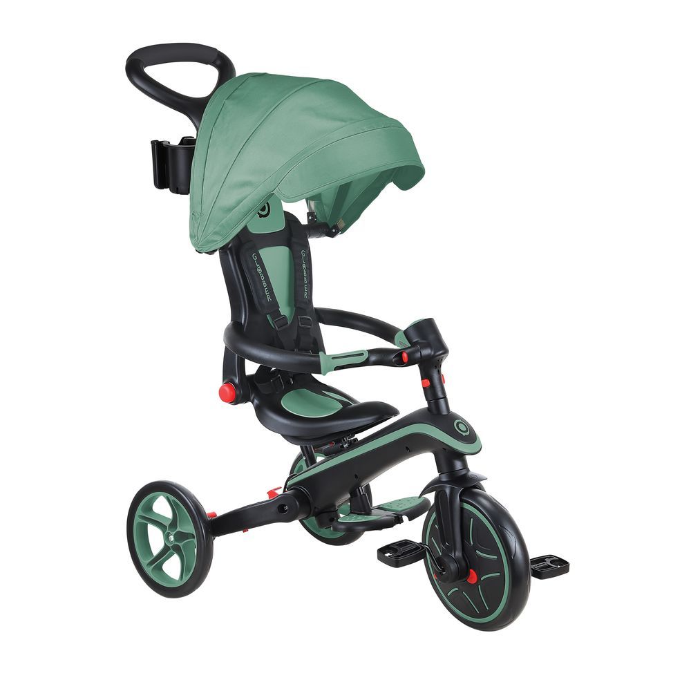 Globber - Explorer Trike Foldable 4-In-1 Tricycle - Olive