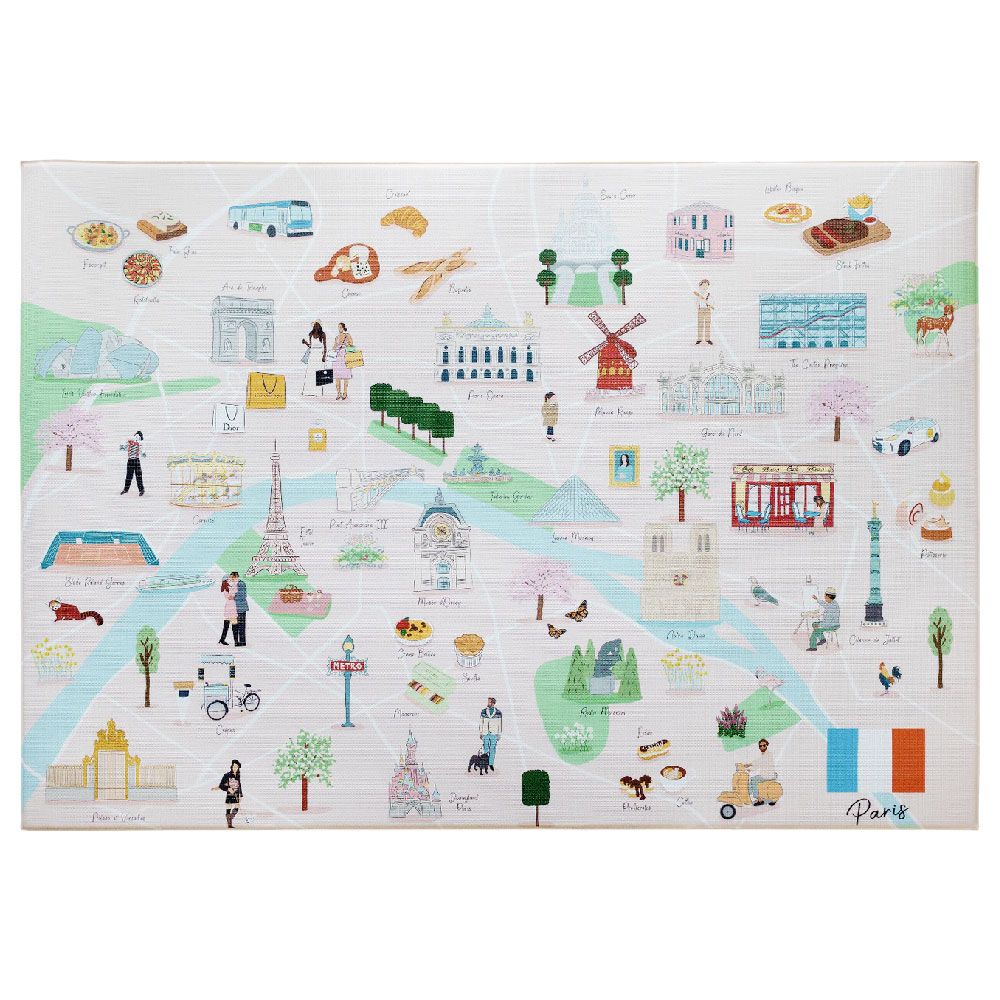 Milk It Baby - Paris City Tour Reversible Play Mat