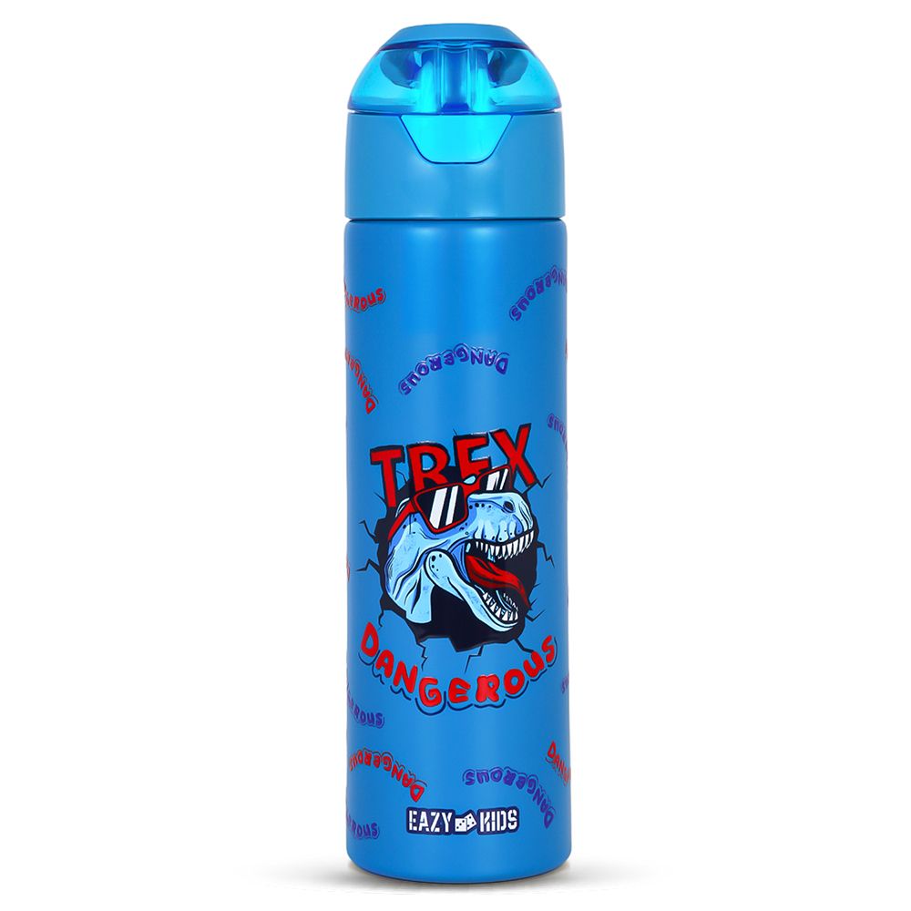 Eazy Kids - Insulated Steel Water Bottle With Spray - Dino - 640ml