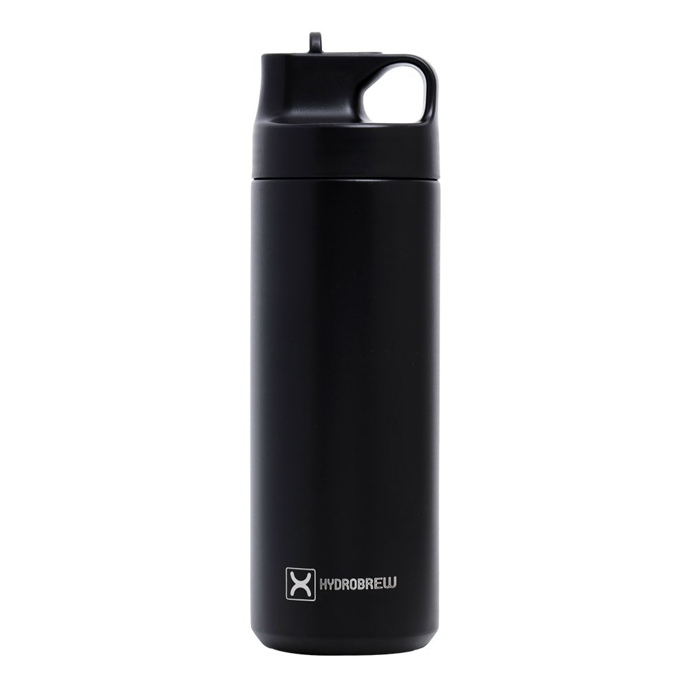 Hydrobrew - Insulated Sports Water Bottle 550ml - Black