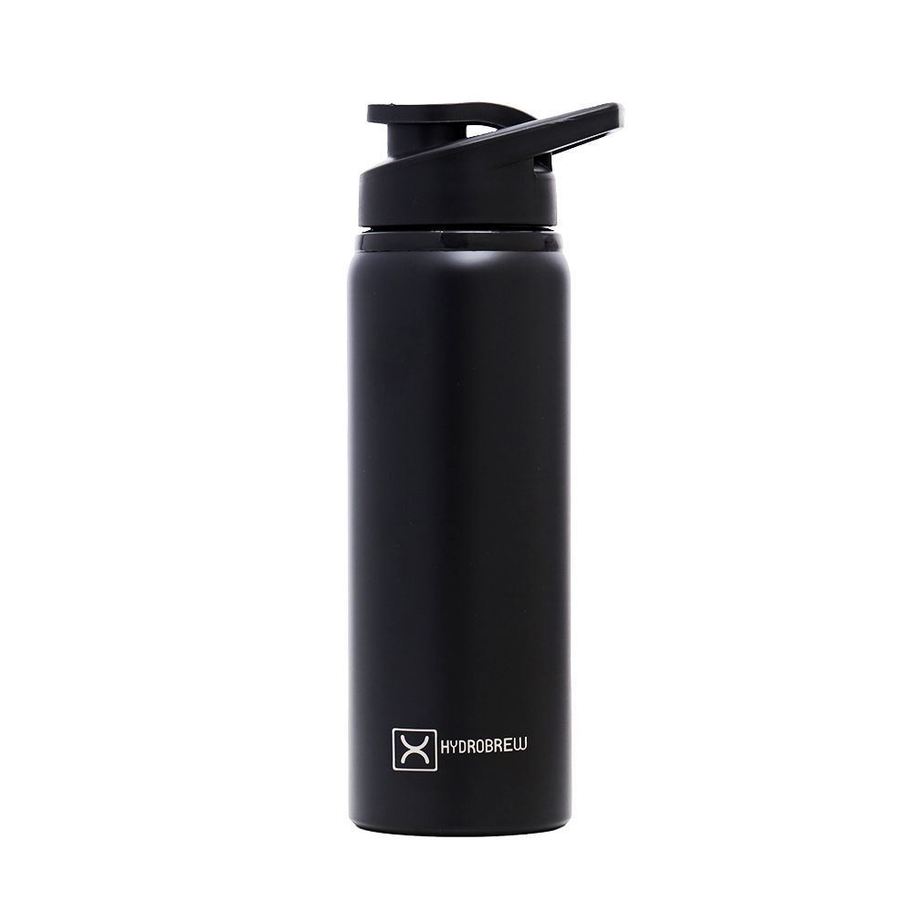 Hydrobrew - Stainless Steel Sports Water Bottle 700ml - Black