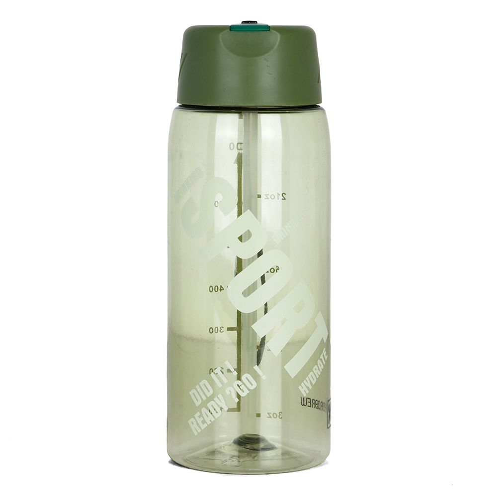 Hydrobrew - Water Bottle with Grab String 800ml - Green