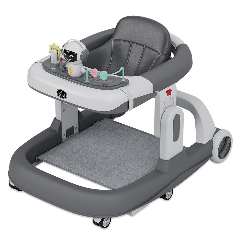 Little Story - Adjustable Baby Walker - Grey