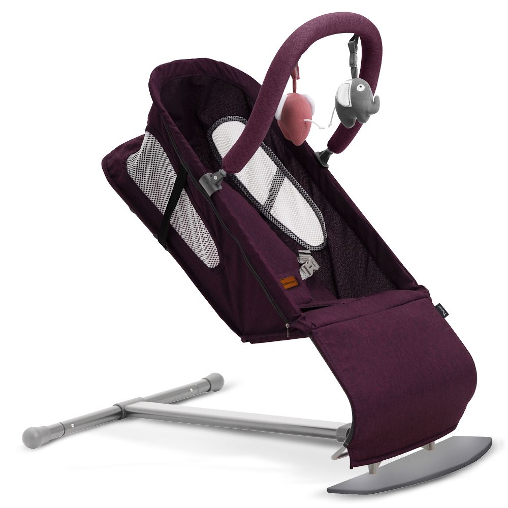 Teknum - Baby Bouncer With Grab Toys - Purple