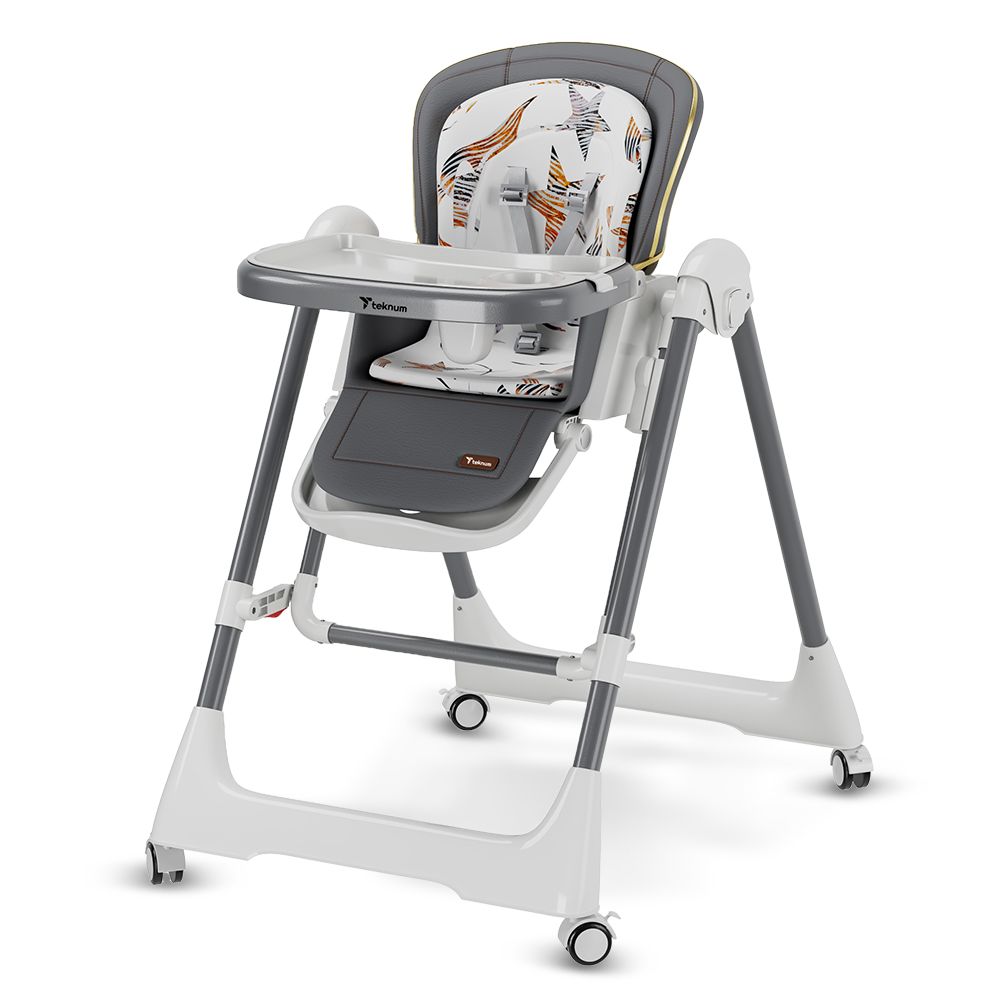 Teknum - 5-in-1 Convertible Swing And High Chair - Grey