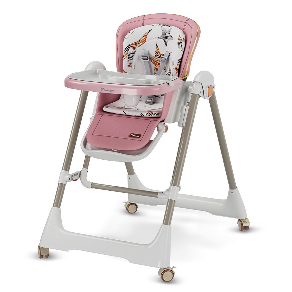 Teknum - 5-in-1 Convertible Swing And High Chair - Pink