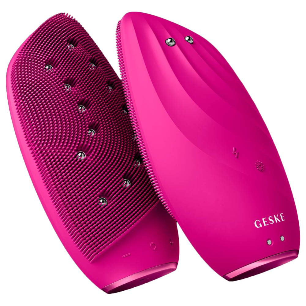 Geske - 8-in-1 Electric Sonic Thermo Facial Brush & Face Lifter - Pink