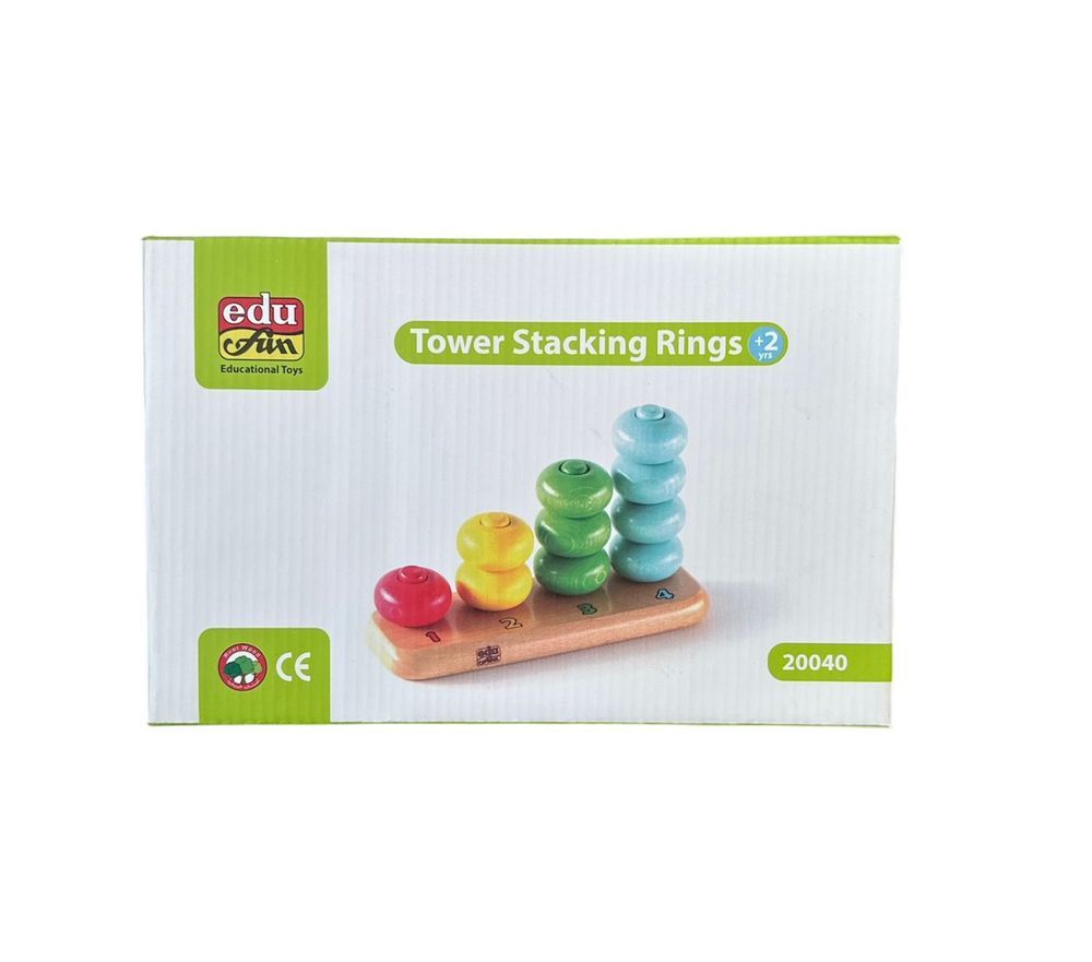 Edu Fun - Tower Stacking Rings - 10 Pcs