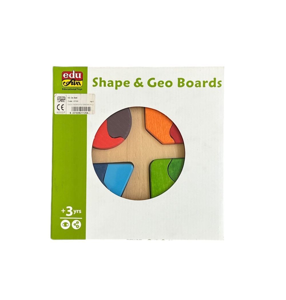 Edu Fun - Shapes And Geo Boards - 9 Pcs