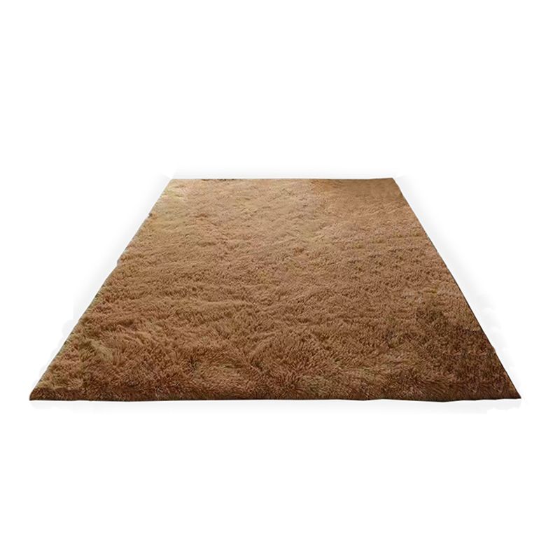 Mei Stylish - Wool Fluffy Floor Mat - Light Beige - 120x160cm