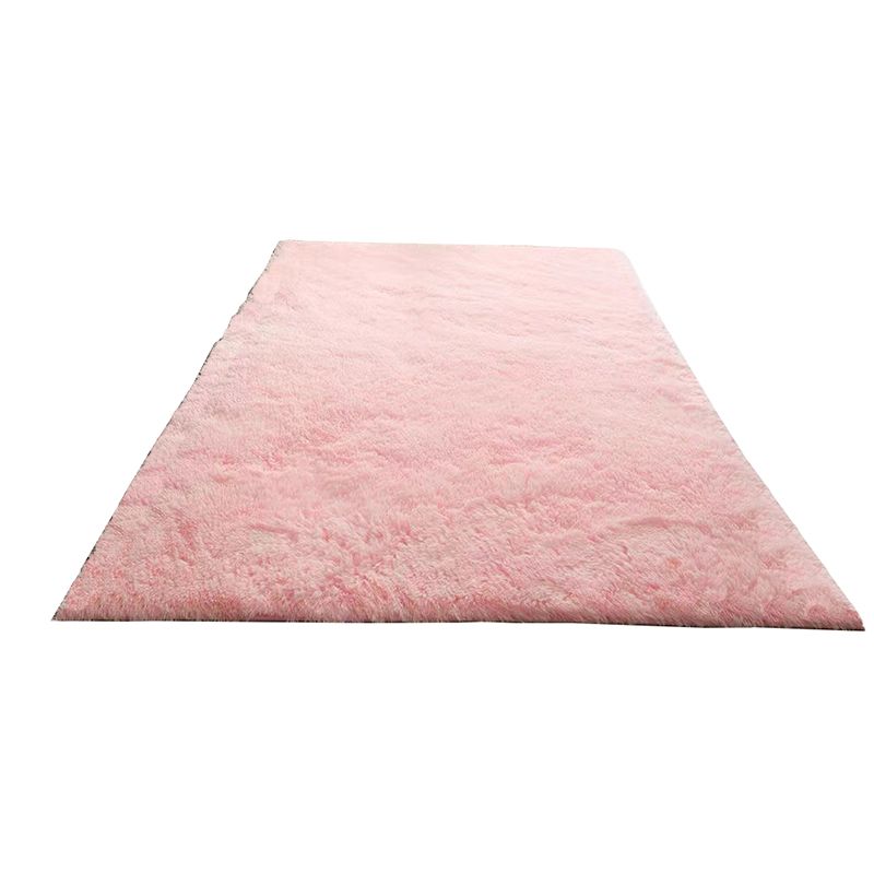 Mei Stylish - Wool Fluffy Floor Mat - Light Pink - 120x160cm