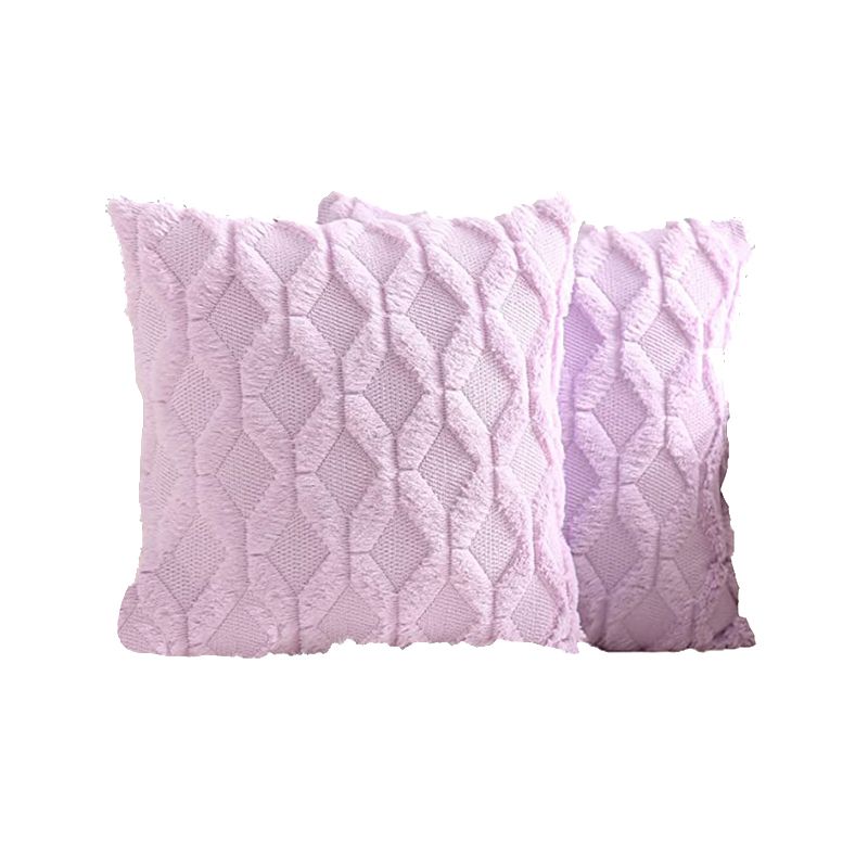 Mei Stylish - Throw Pillow With Extra Comfort - Purple - Pack of 2