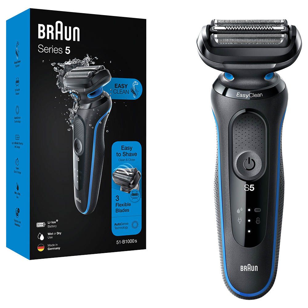 Braun - Series 5 Wet And Dry Shaver - Blue/Black