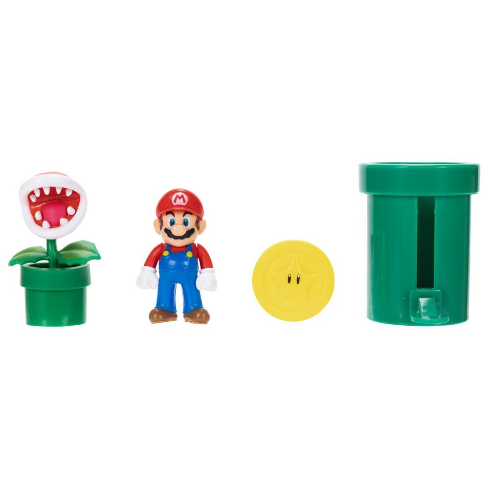 Super Mario - Soda Jungle Diorama Set - 4 Pcs