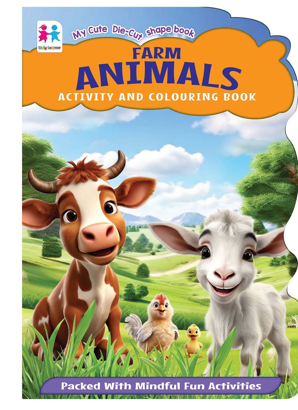 كتاب My Cute Die Cut Shape Book - Farm Animals