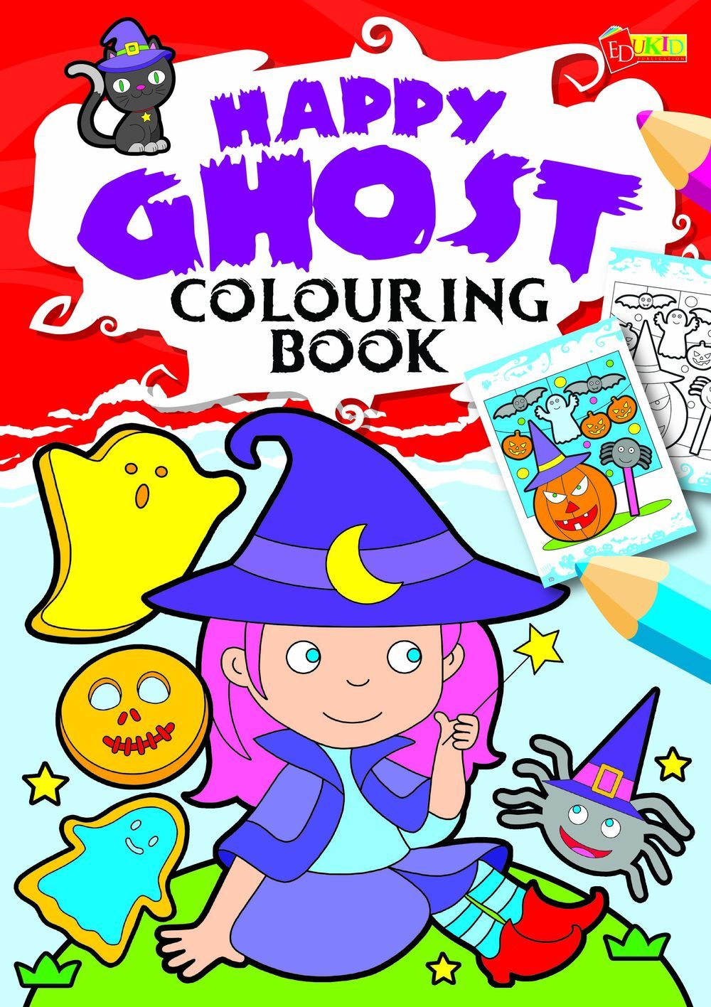 Happy Ghost Colouring Book