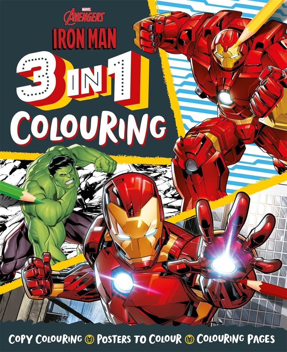 Igloo Books - Marvel Avengers Iron Man 3-In-1 Colouring Book