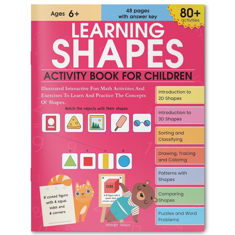 Learning Shapes Activity Book