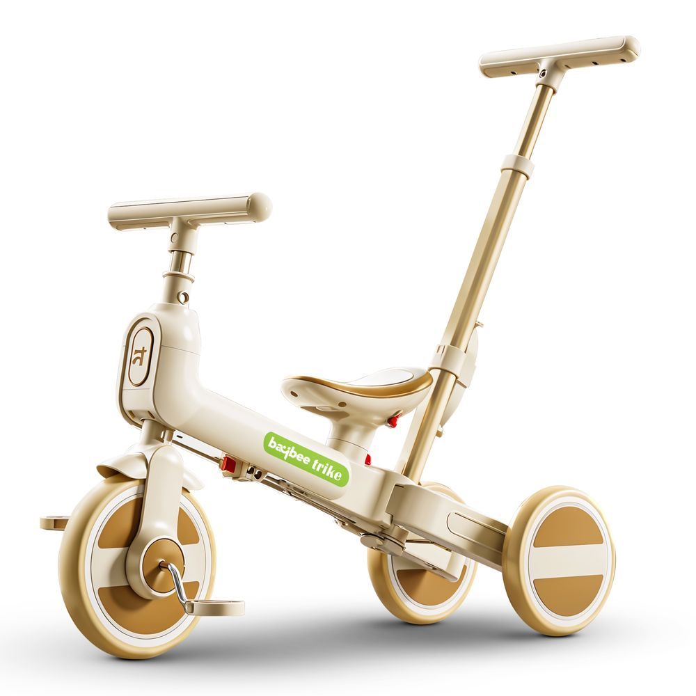 Baybee - Novak 4-In-1 Convertible Baby Tricycle - Brown