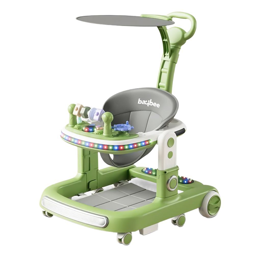 Baybee - 2-In-1 Push Baby Walker - Green