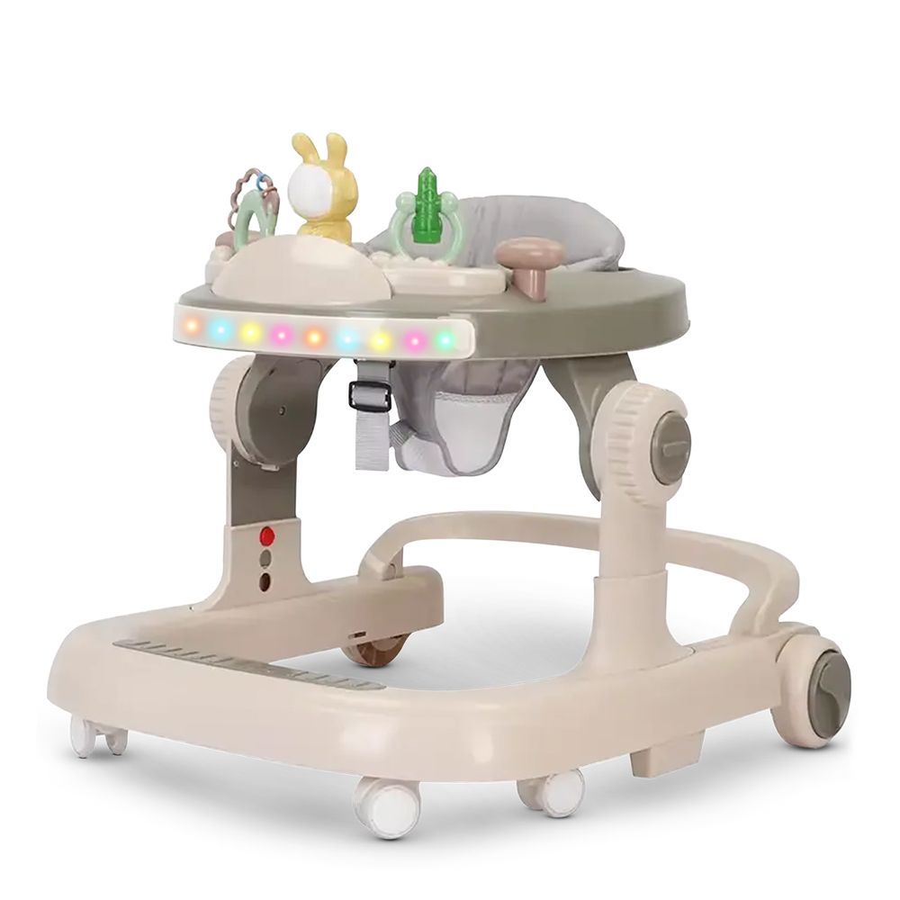 Baybee - 2-In-1 Push Baby Walker - Grey