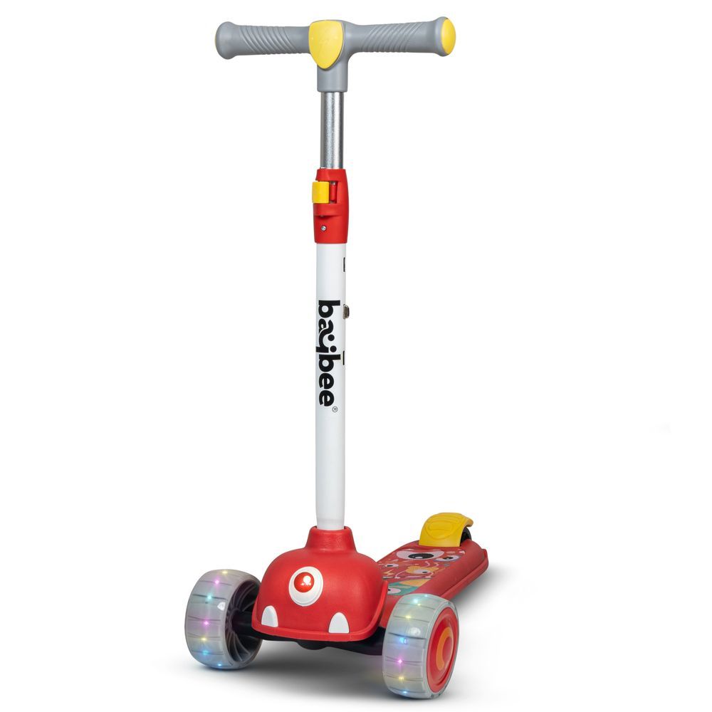 Baybee - Foldable Kids Scooter - Red