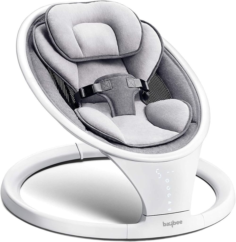 Baybee - Premium Automatic Electric Baby Swing Cradle - Grey