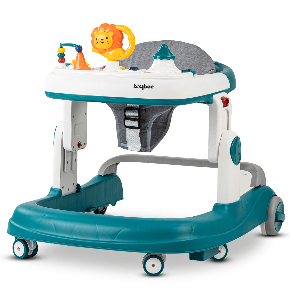 Baybee - Astro 2-In-1 Push Baby Walker - Green