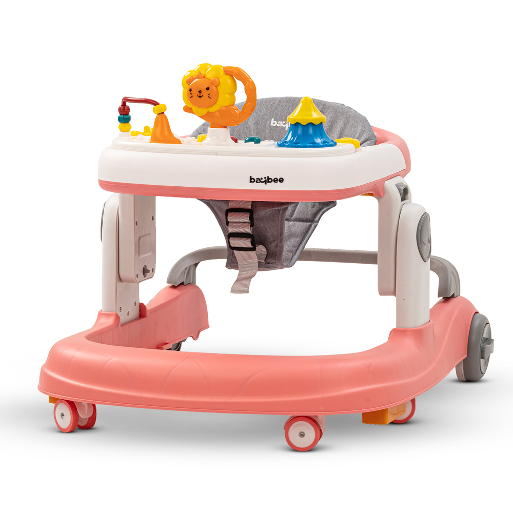 Baybee - Astro 2-In-1 Push Baby Walker - Pink