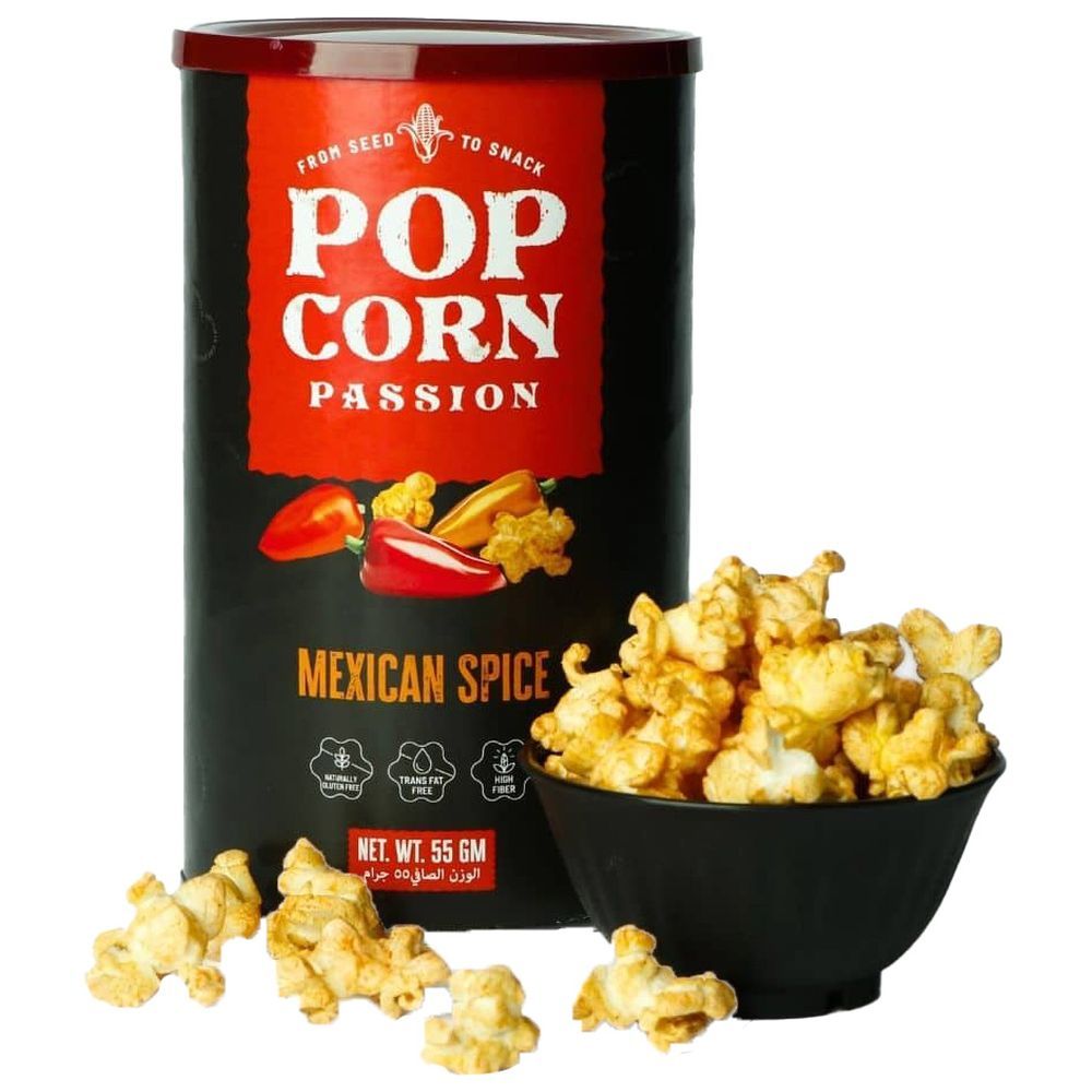 POP CORN PASSION - Mexican Spice Popcorn - 55 gm